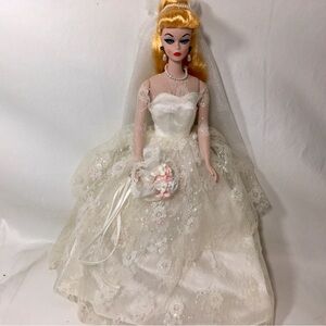 Vintage 1989 Porcelain Barbie Wedding Party 1959 Reproduction Doll With Box